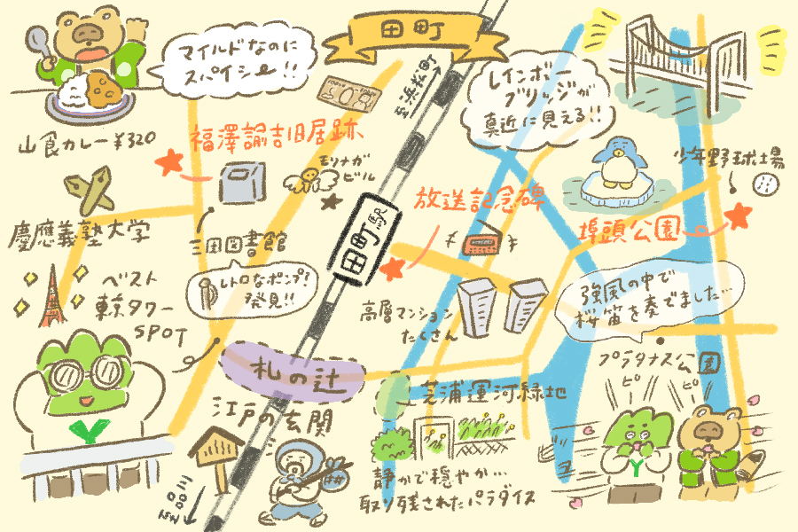 山手線・田町マップ